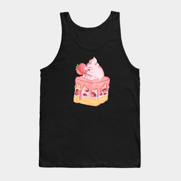 cute strawberry cake Tank Top by Rohman1610